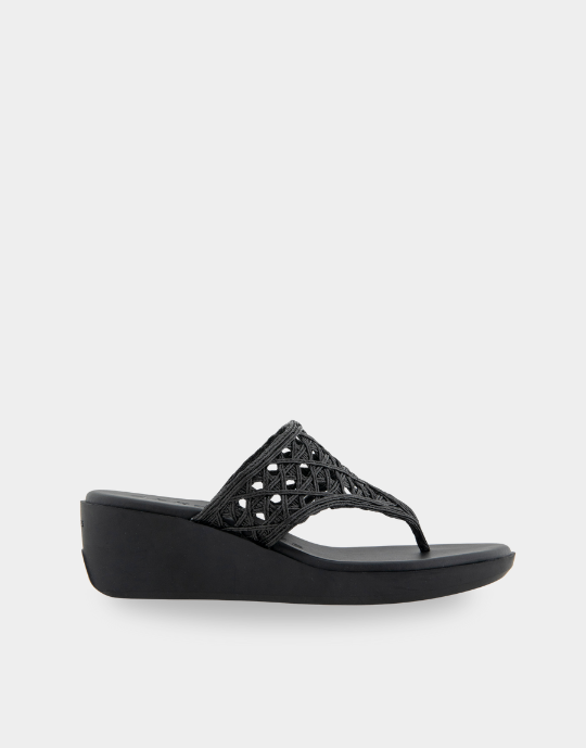 Ivie Black Raffia