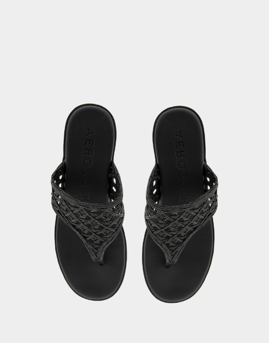 Ivie Black Raffia