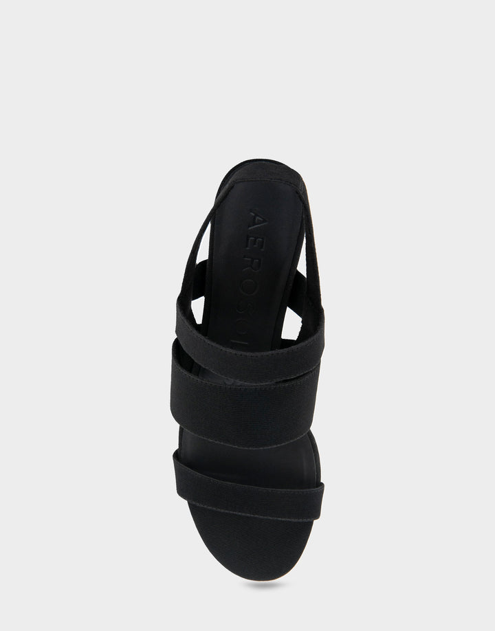 Chara Black Elastic Fabric