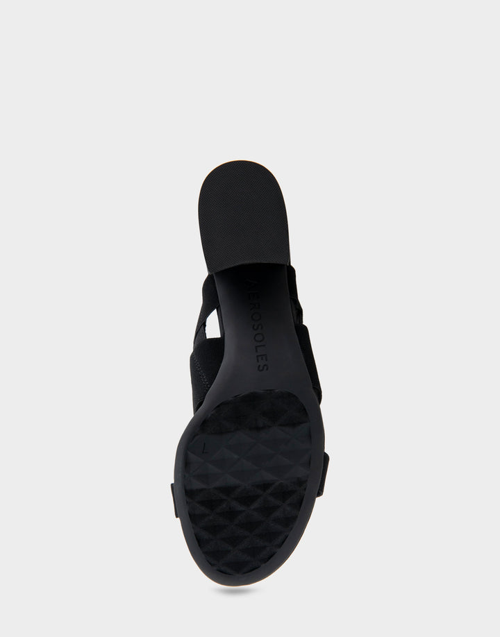 Chara Black Elastic Fabric