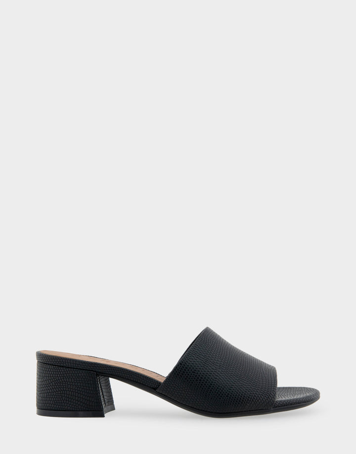 Como Black Lizard Embossed Faux Leather