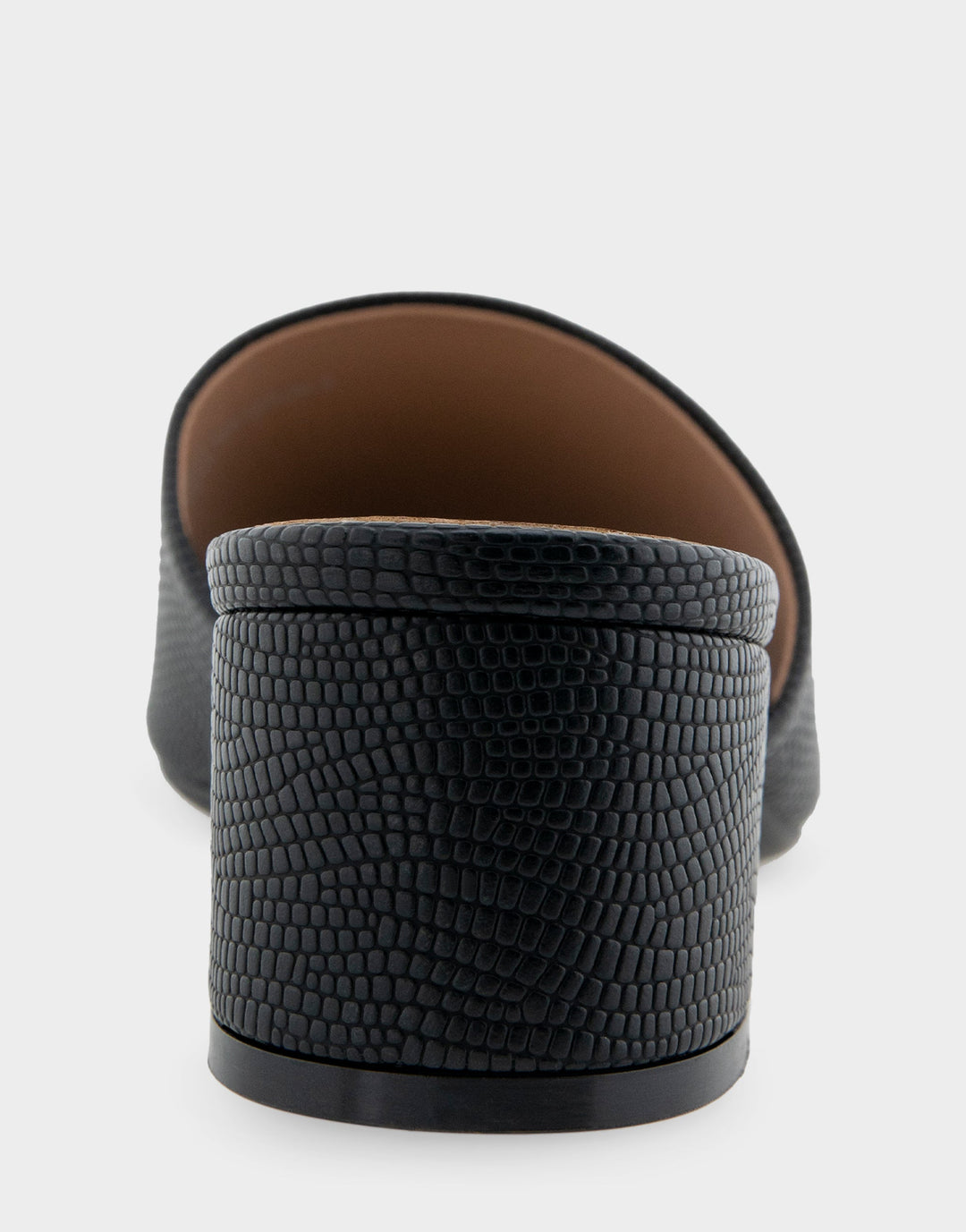 Como Black Lizard Embossed Faux Leather