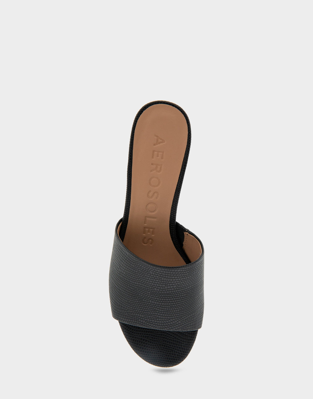 Como Black Lizard Embossed Faux Leather
