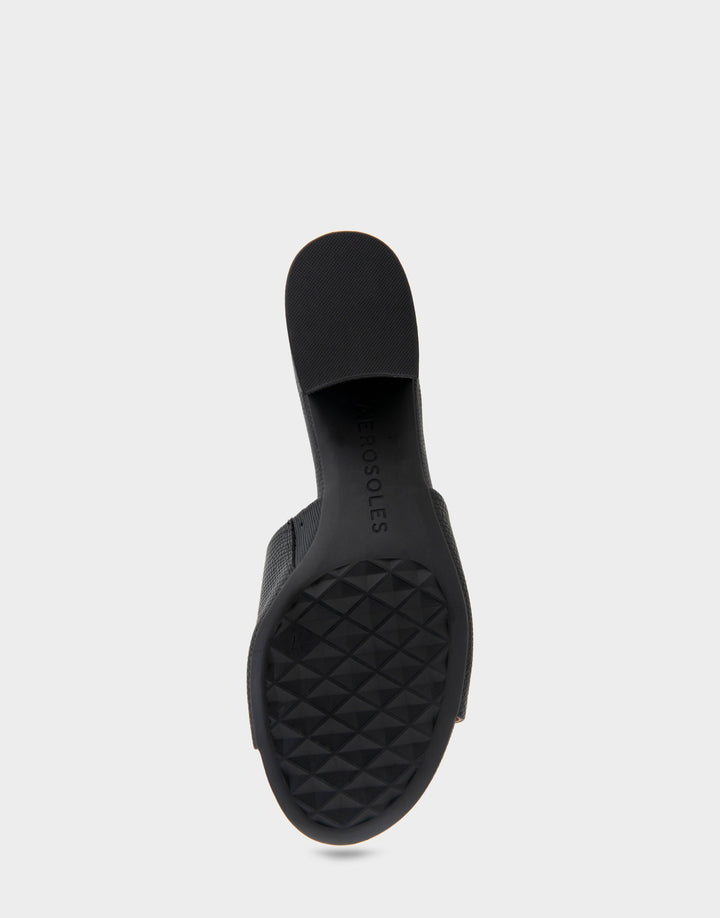 Como Black Lizard Embossed Faux Leather