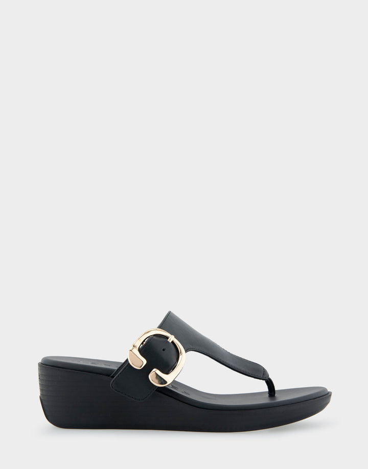 Izola Black Faux Leather