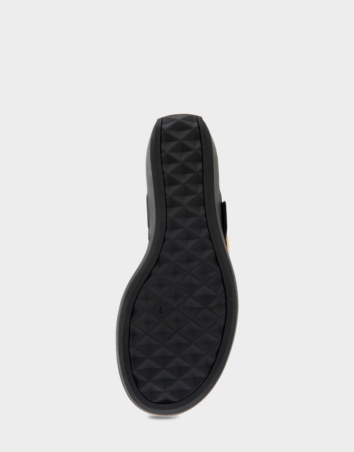 Izola Black Faux Leather